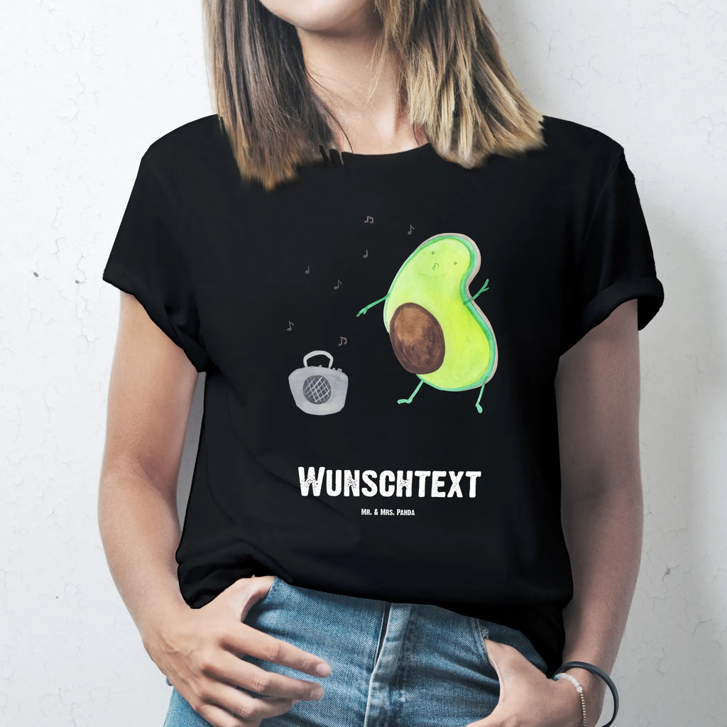 Rozmiar L Personalizowana koszulka Awokado tańczyć T-Shirt mit Namen, Bedrucken, Wunschtext, T-Shirt mit Aufruck, T-Shirt Personalisiert, Veggie, Vegan, Avocado, Gesund