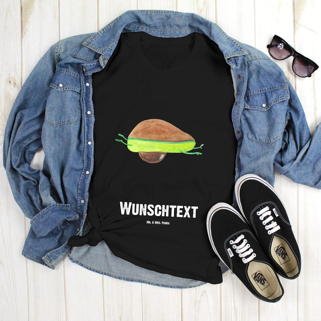 Rozmiar L Personalizowana koszulka Awokado joga T-Shirt mit Namen, Bedrucken, T-Shirt Personalisiert, Wunschtext, T-Shirt mit Aufruck, Veggie, Vegan, Avocado, Gesund, Avocado Yoga Vegan