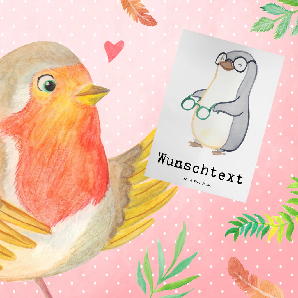 Personalised greetings card optician Heart gift, gift idea, best, farewell gift, passing exam, anniversary, retirement, promotion, job start, sayings, funny, profession