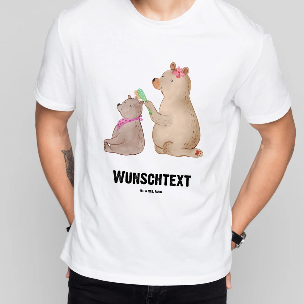 Personalisiertes T-Shirt Bär mit Kind T-Shirt mit Aufruck, T-Shirt Personalisiert, T-Shirt mit Namen, Oma, Muttertag, Papa, Vatertag, Opa, Bruder, Schwester, Mama, Familie, Geschenk, Mutti, Mutter