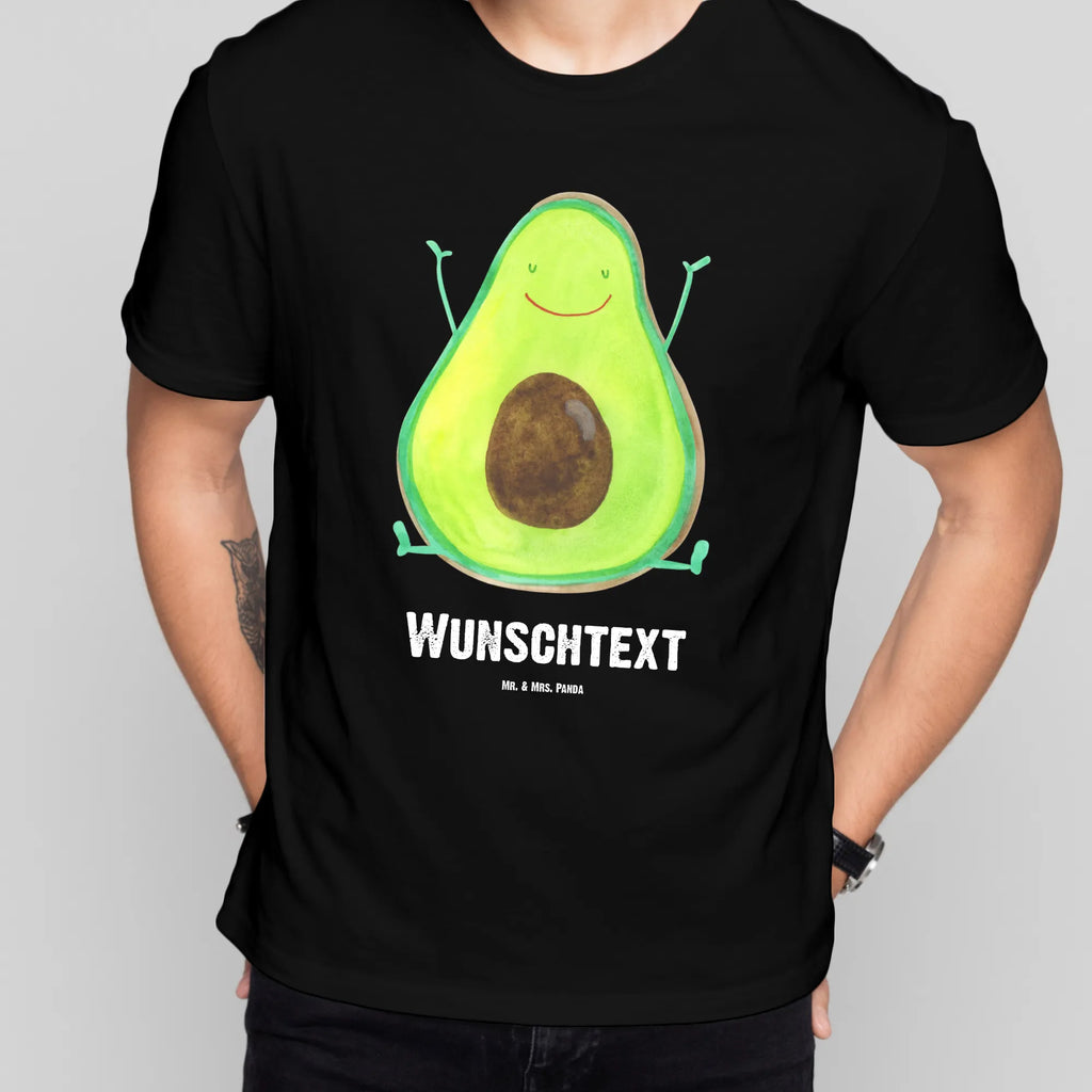 Personalised T-Shirt avocado Happy T-Shirt Personalisiert, Wunschtext, Bedrucken, T-Shirt mit Namen, T-Shirt mit Aufruck, Veggie, Vegan, Avocado, Gesund, Chaos