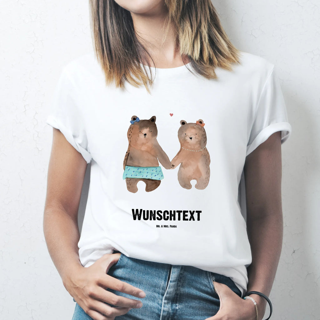 Personalisiertes T-Shirt Bär Freundin Wunschtext, T-Shirt Personalisiert, T-Shirt mit Namen, T-Shirt mit Aufruck, Bedrucken, Teddybär, Teddy, Bär, Bär Freundin Beste Freund Liebe Liebesbeweis Verliebt Kumpel Kumpeliene