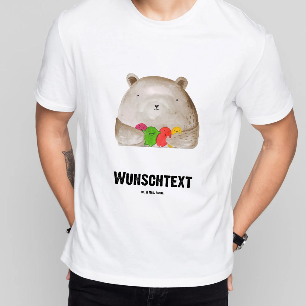 Personalised T-Shirt bear Feeling Wunschtext, T-Shirt mit Namen, T-Shirt mit Aufruck, T-Shirt Personalisiert, Bedrucken, Teddybär, Teddy, Bär, Durchgedreht, Verrückt, Wahnsinn