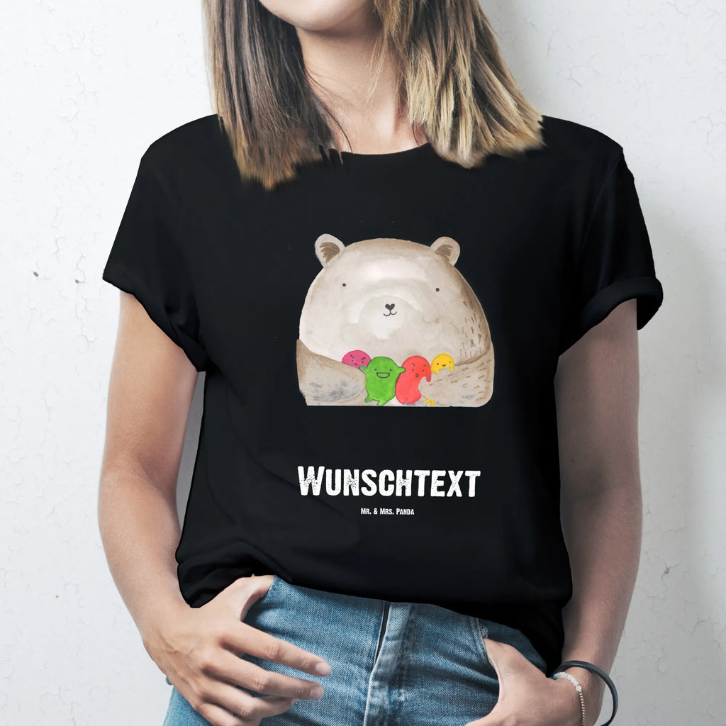 Personalised T-Shirt bear Feeling Wunschtext, T-Shirt mit Namen, T-Shirt mit Aufruck, T-Shirt Personalisiert, Bedrucken, Teddybär, Teddy, Bär, Durchgedreht, Verrückt, Wahnsinn