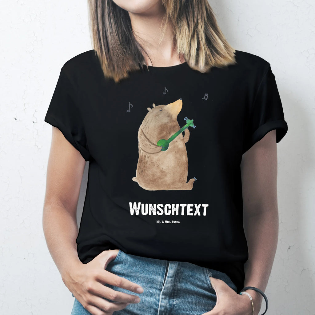 Personalised T-Shirt bear guitar T-Shirt mit Namen, T-Shirt mit Aufruck, Bedrucken, Wunschtext, T-Shirt Personalisiert, Teddybär, Teddy, Bär