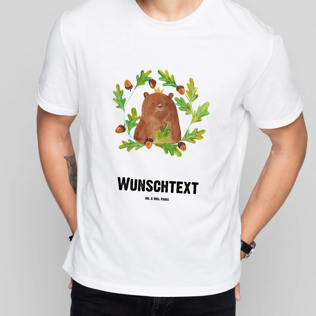 Rozmiar L Personalizowana koszulka Niedźwiedź król Wunschtext, T-Shirt Personalisiert, T-Shirt mit Aufruck, Bedrucken, T-Shirt mit Namen, Teddybär, Teddy, Bär, Papa, Dad, Bester Papa, Papi, Vater, Daddy, Weltbester Papa, Bester Vater, Papa Bär, Vatertag