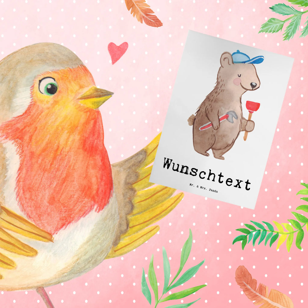 Personalisierte Grußkarte Klempner mit Herz Personalisierte Grußkarte, Grußkarte selbst gestalten, Personalisierte Einladungskarte, Personalisierte Geburtstagskarte, Personalisierte Hochzeitskarte, Personalisierte Glückwunschkarte, Personalisierte Karte, Grußkarte selber drucken, Grußkarten personalisiert, Personalisiertere Klappkarte, Grußkarte mit persönlichen Nachrichten, Grußkarte als Geldgeschenk, Grußkarte mit Namen, Beruf, Ausbildung, Jubiläum, Abschied, Rente, Kollege, Kollegin, Geschenk, Schenken, Arbeitskollege, Mitarbeiter, Firma, Danke, Dankeschön, Sanitärinstallationen, Handwerker, Installateur, Fachbetrieb, Klempner, Gesellenprüfung, Bauklempner, Meister