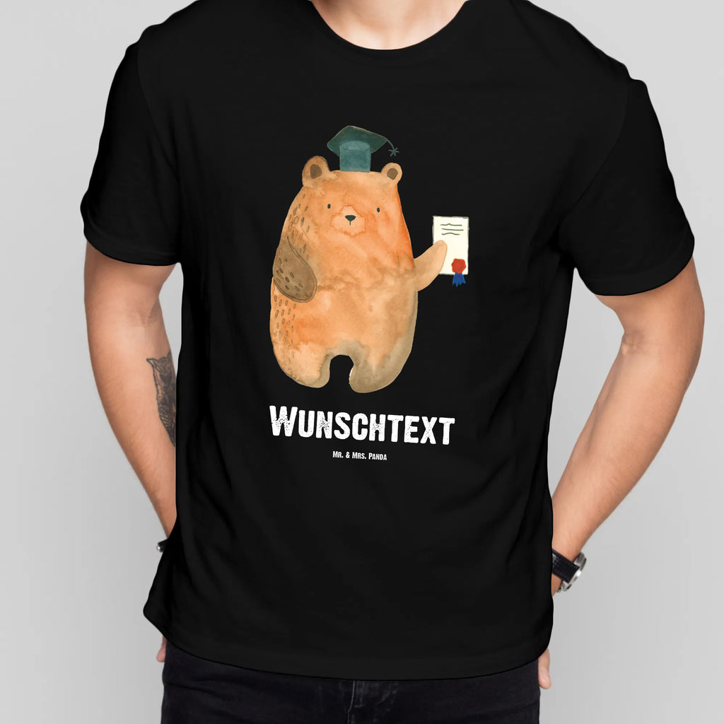 Rozmiar L Personalizowana koszulka Niedźwiedź Egzamin Wunschtext, T-Shirt mit Aufruck, Bedrucken, T-Shirt mit Namen, T-Shirt Personalisiert, Teddybär, Teddy, Bär, Abitur, Prüfung Bestanden, Zeugnis, Abschlusszeugnis, Abschluss, Prüfungen