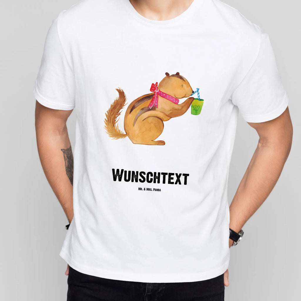 Personalised T-Shirt Squirrel smoothies Wunschtext, T-Shirt mit Aufruck, T-Shirt Personalisiert, Bedrucken, T-Shirt mit Namen, Gute Laune, Lustige Sprüche, Tiere, Tiermotive, Green Smoothies, Streifenhörnchen, Abnehmen, Diät, Eichhörnchen
