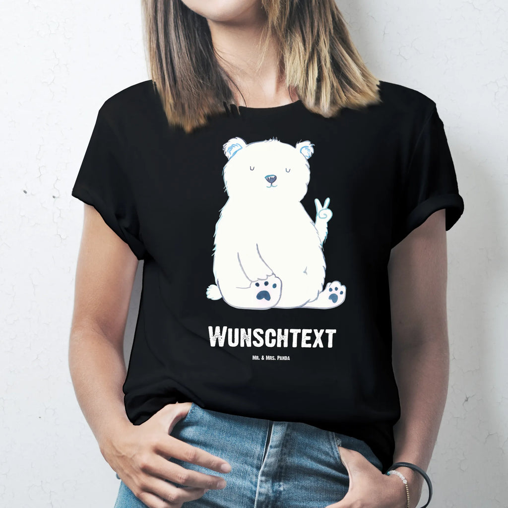 Personalisiertes T-Shirt Eisbär Faul Männer, T-Shirt mit Aufruck, T-Shirt Personalisiert, Wunschtext, Frauen, T-Shirt mit Namen, Bedrucken, Bär, Teddy, Teddybär, Arbeit, Eisbär, Arbeitsplatz, Relaxen, Faul, Büro, Homeoffice, Entspannen, Bürojob, Nordpol
