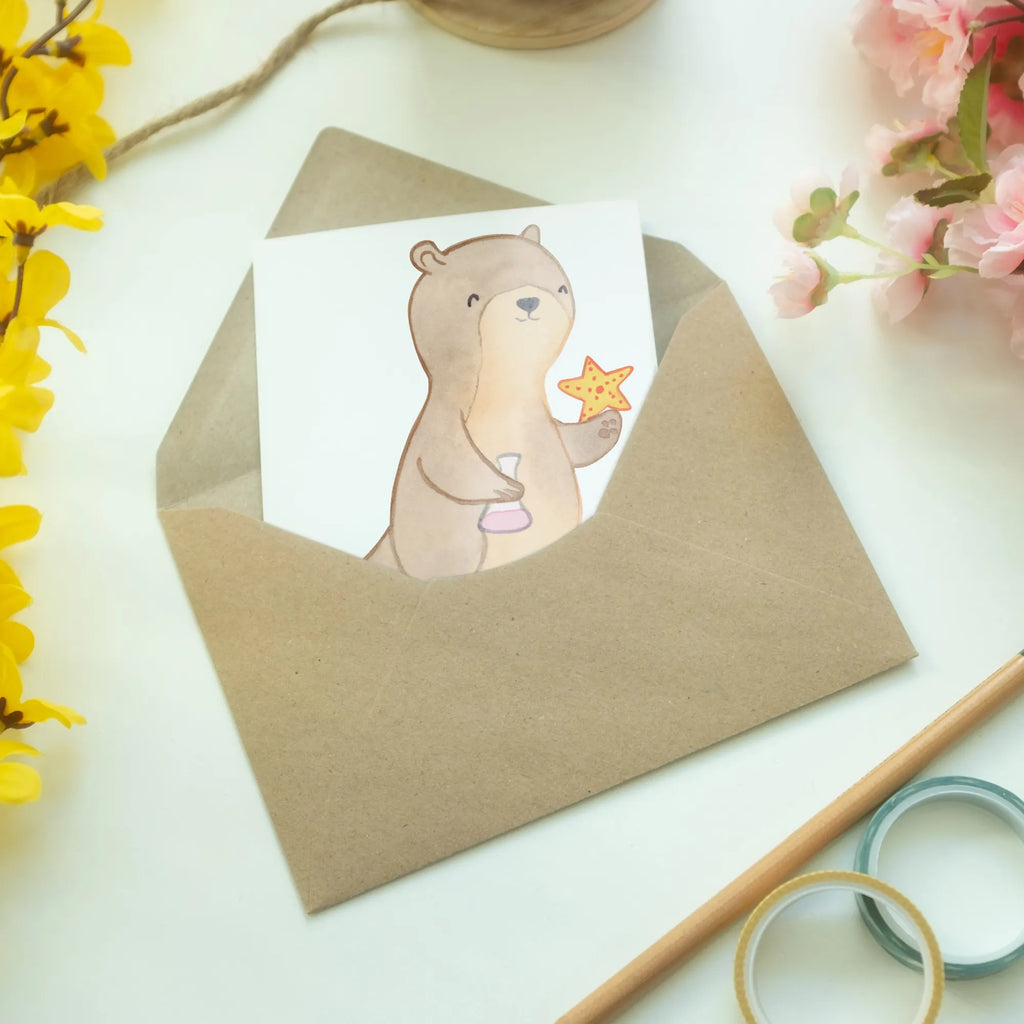 Personalised greetings card marine biologist heart gift, gift idea, best, farewell gift, passing exam, anniversary, retirement, promotion, job start, sayings, funny, profession