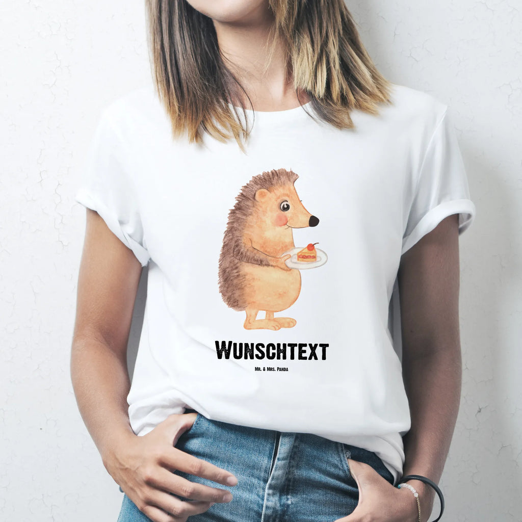 Rozmiar L Personalizowana koszulka jeż kawałek ciasta T-Shirt mit Aufruck, Bedrucken, T-Shirt mit Namen, T-Shirt Personalisiert, Wunschtext, Lustige Sprüche, Gute Laune, Tiere, Tiermotive, Einladung Party, Igel, Geburtstagskuchen, Kuchen Backen, Kuchen, Backen Geschenk, Torte, Essen Spruch