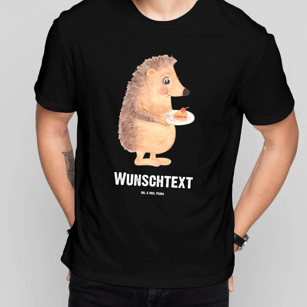Rozmiar L Personalizowana koszulka jeż kawałek ciasta T-Shirt mit Aufruck, Bedrucken, T-Shirt mit Namen, T-Shirt Personalisiert, Wunschtext, Lustige Sprüche, Gute Laune, Tiere, Tiermotive, Einladung Party, Igel, Geburtstagskuchen, Kuchen Backen, Kuchen, Backen Geschenk, Torte, Essen Spruch