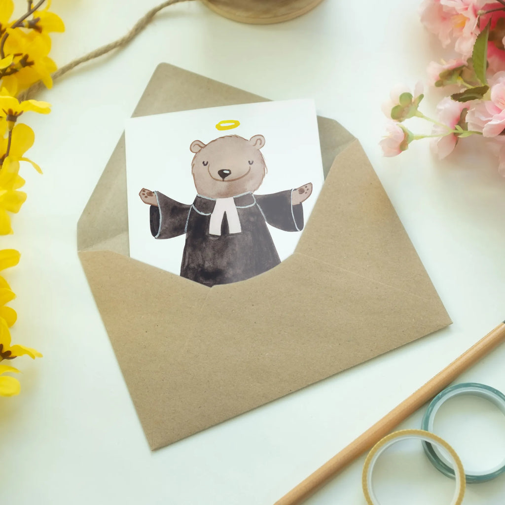 Personalised greetings card pastor heart gift, gift idea, best, farewell gift, passing exam, anniversary, retirement, promotion, job start, sayings, funny, profession