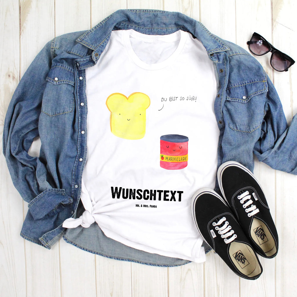 Rozmiar L Personalizowana koszulka Tost dżem T-Shirt mit Namen, Wunschtext, T-Shirt mit Aufruck, Bedrucken, T-Shirt Personalisiert, Lustige Sprüche, Gute Laune, Tiere, Tiermotive, Küche Spruch, Küche Deko, Toast, Frühstück Einladung, Süß, Süße Postkarte, Marmelade, Brot, Dreamteam, Toastbrot