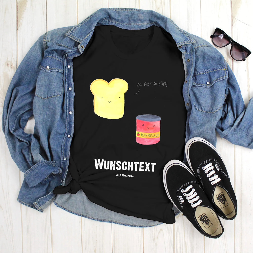 Rozmiar L Personalizowana koszulka Tost dżem T-Shirt mit Namen, Wunschtext, T-Shirt mit Aufruck, Bedrucken, T-Shirt Personalisiert, Lustige Sprüche, Gute Laune, Tiere, Tiermotive, Küche Spruch, Küche Deko, Toast, Frühstück Einladung, Süß, Süße Postkarte, Marmelade, Brot, Dreamteam, Toastbrot