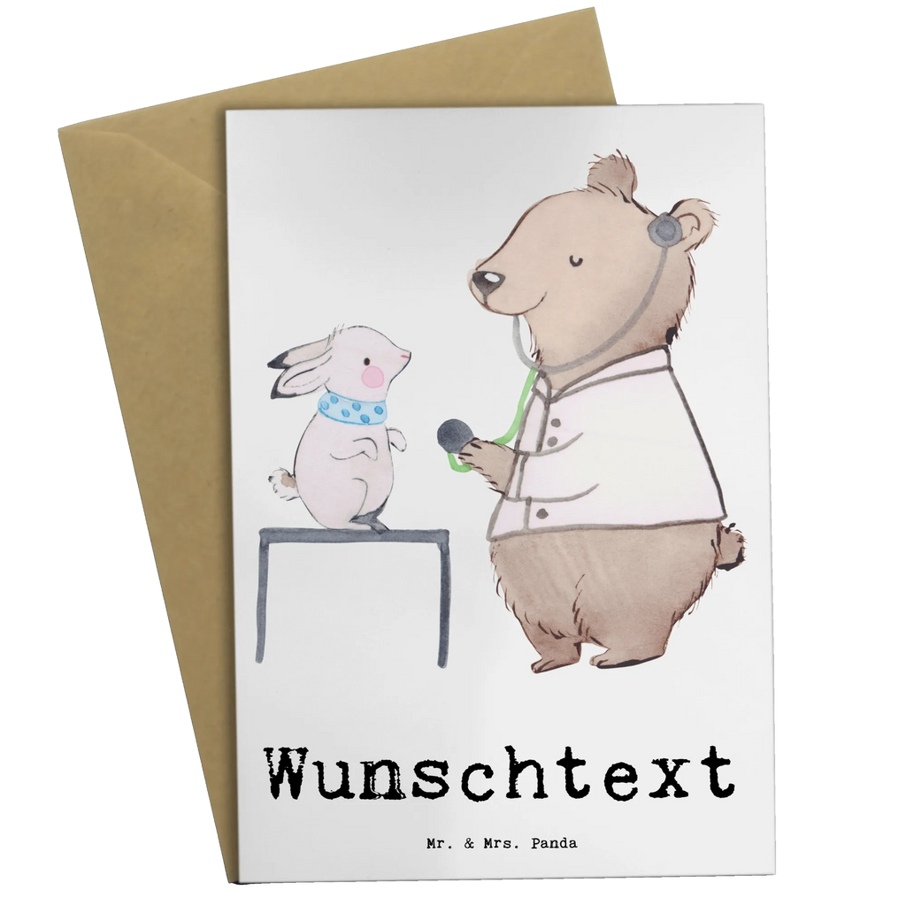 Personalised greetings card veterinarian Heart gift, gift idea, best, farewell gift, passing exam, anniversary, retirement, promotion, job start, sayings, funny, profession