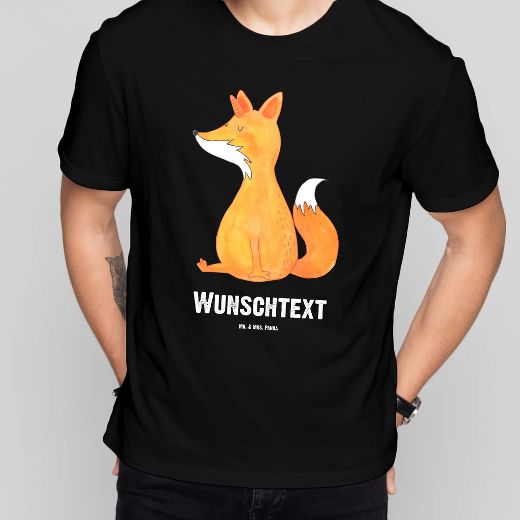Rozmiar L Personalizowana koszulka Jednorożec życzenie T-Shirt Personalisiert, T-Shirt mit Namen, Wunschtext, T-Shirt mit Aufruck, Bedrucken, Einhorn Deko, Unicorn, Einhorn, Einhörner, Fuchs, Füchse, Fuchshörnchen, Unicorns, Fuchshorn, Foxycorn