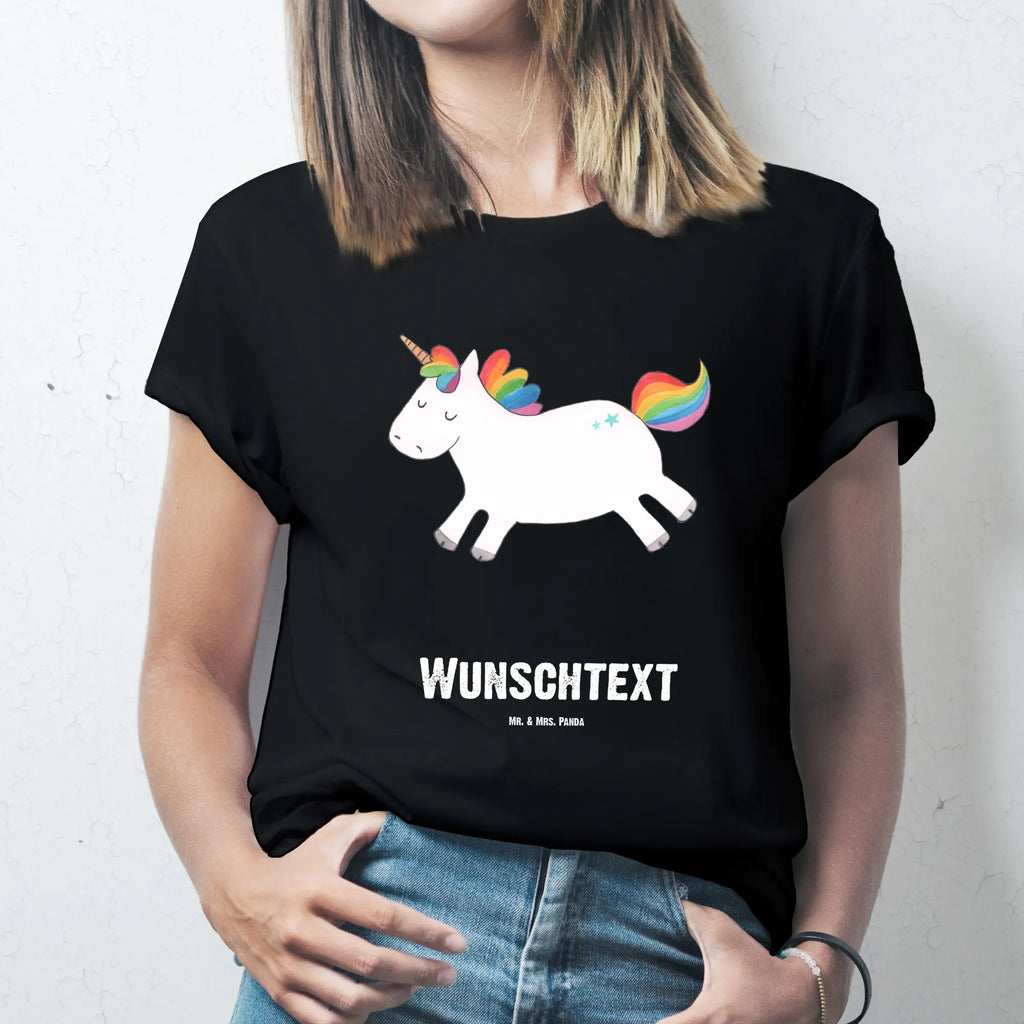 Personalised T-Shirt unicorn happy T-Shirt mit Namen, Bedrucken, T-Shirt mit Aufruck, T-Shirt Personalisiert, Wunschtext, Einhorn Deko, Unicorn, Einhorn, Einhörner, Spannend, glücklich, Lebensfreude, Witzig, Fröhlich, Freude, Lächeln, Lachen, Spaß
