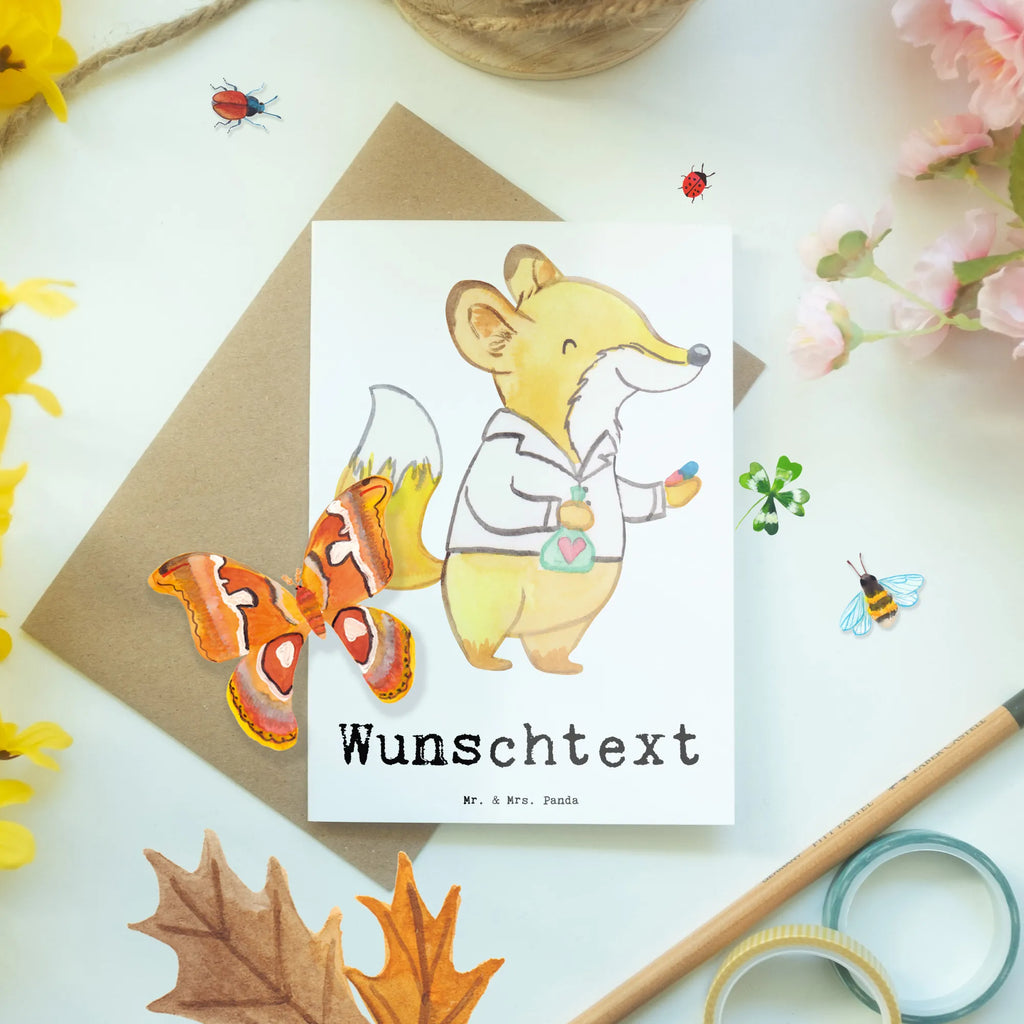 Personalised greetings card Pharmacist Heart gift, gift idea, best, farewell gift, passing exam, anniversary, retirement, promotion, job start, sayings, funny, profession