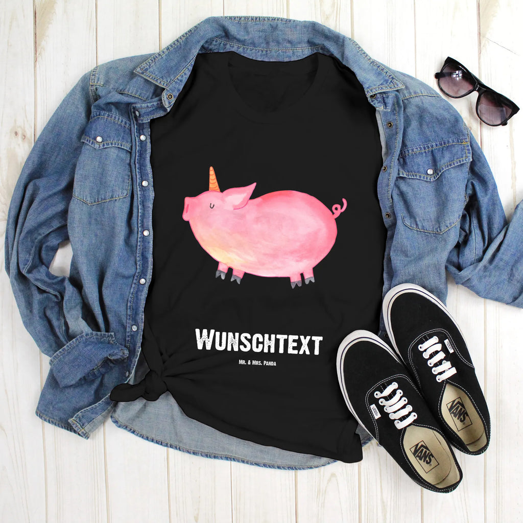 Personalised T-Shirt unicorn Pig Bedrucken, T-Shirt mit Aufruck, T-Shirt mit Namen, Wunschtext, T-Shirt Personalisiert, Einhorn Deko, Unicorn, Einhorn, Einhörner, Piggy, Spruch, Party, Witzig. Lustig, Schwein, Pig, English, Schweinhorn, Bauer, Geschenk, Spaß, Englisch, Funny