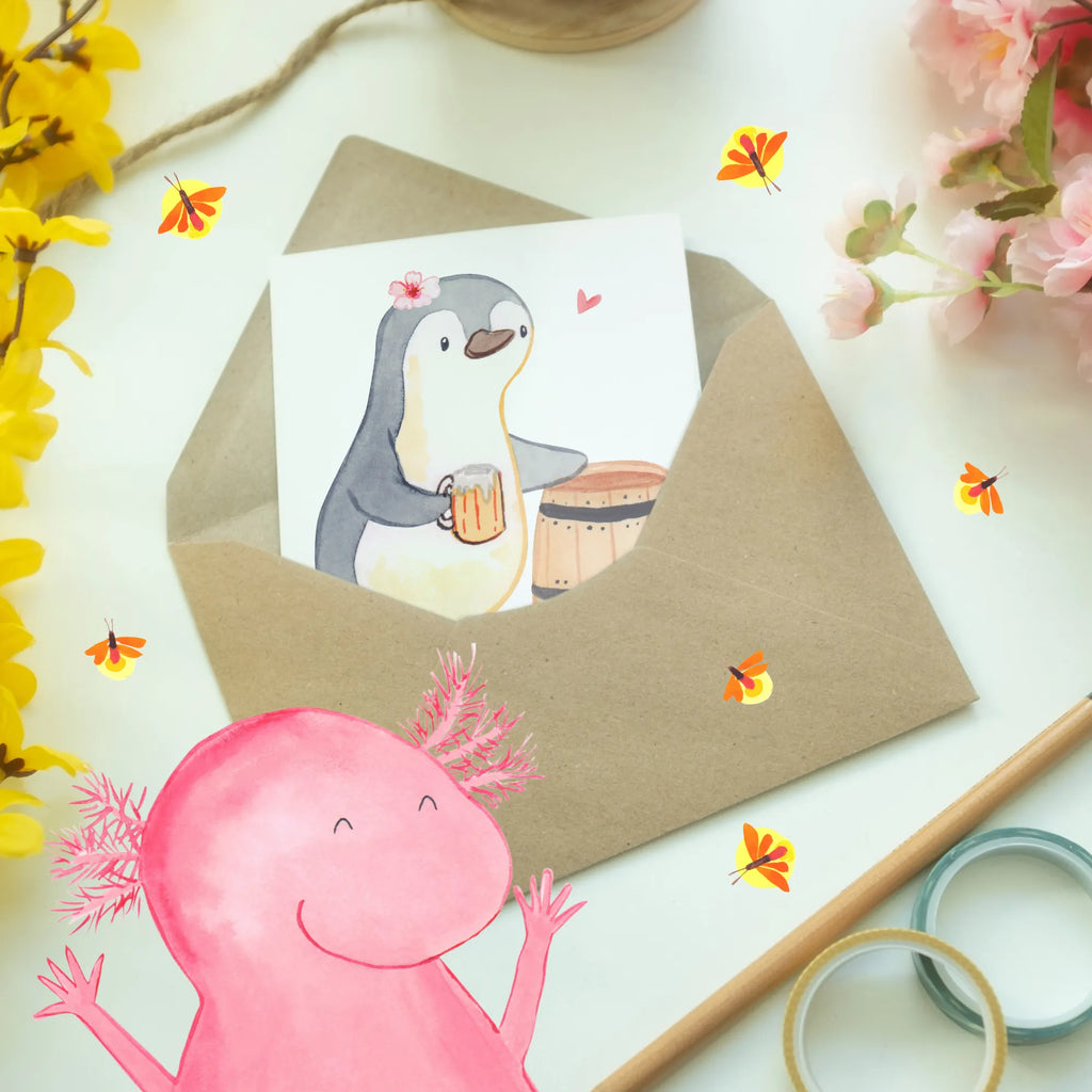 Personalised greetings card Female Beer Brewer heart gift, gift idea, best, farewell gift, passing exam, anniversary, retirement, promotion, job start, sayings, funny, profession