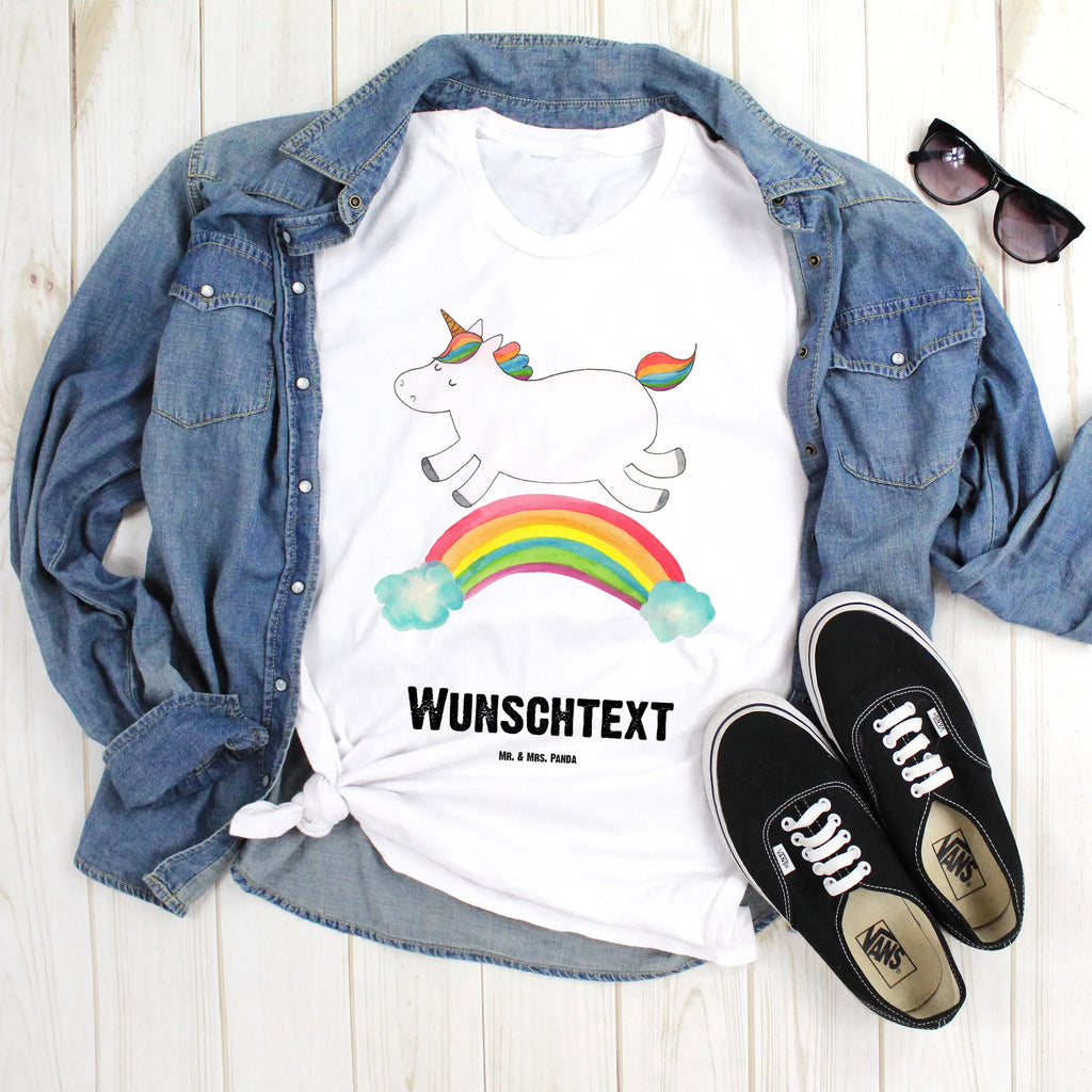 Personalisiertes T-Shirt Einhorn Regenbogen T-Shirt mit Aufruck, T-Shirt Personalisiert, T-Shirt mit Namen, Bedrucken, Wunschtext, Einhorn Deko, Unicorn, Einhorn, Einhörner, Glitzer, Regenbogen, Einhornpower, Einhornautobahn, Erwachsenwerden