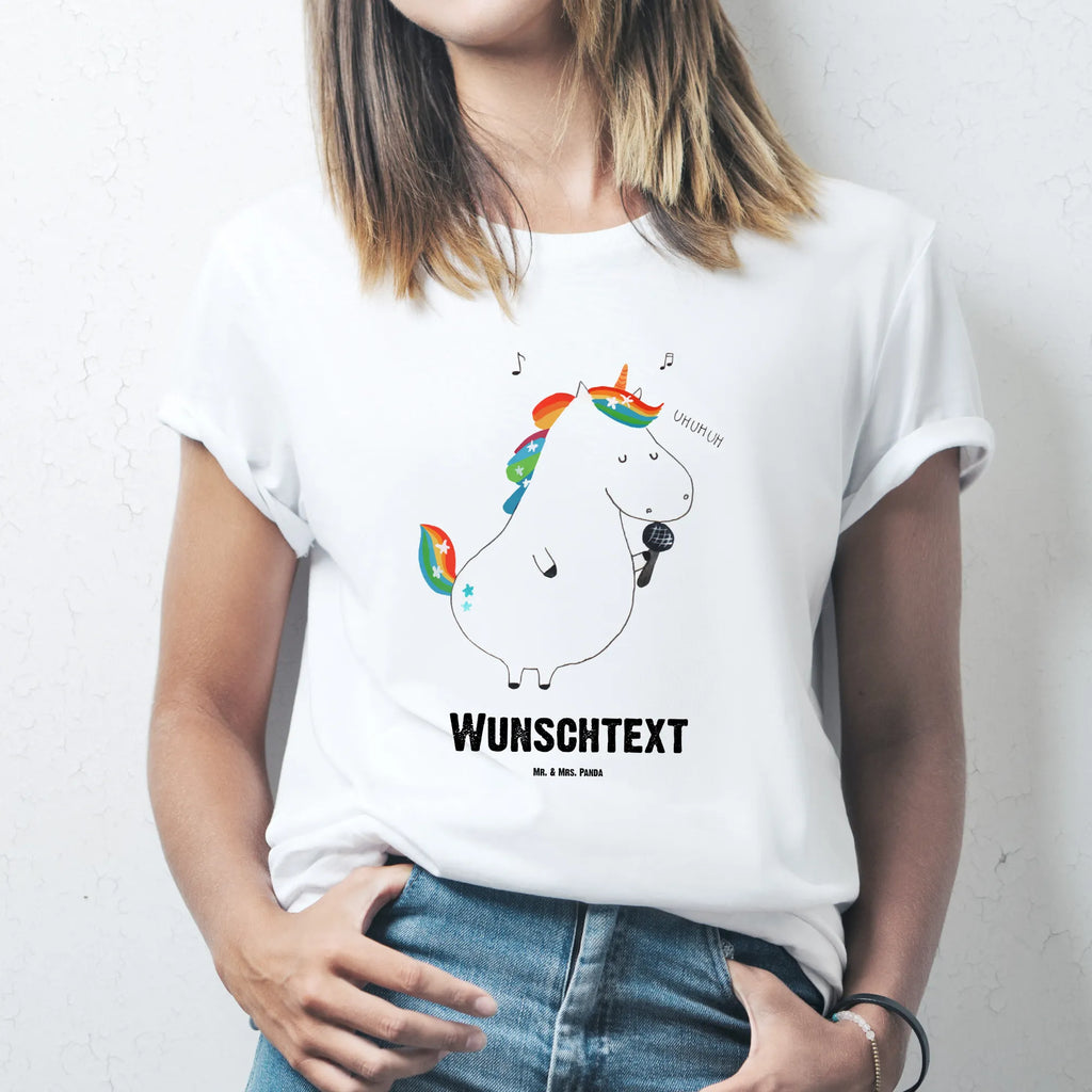 Rozmiar L Personalizowana koszulka jednorożec Śpiewak T-Shirt mit Aufruck, T-Shirt Personalisiert, Damen, T-Shirt mit Namen, Herren, Einhorn Deko, Einhörner, Unicorn, Einhorn, Freundin, Konfetti, Party, Sänger, Feier, Disco, Fest, Glitzer, Sängerin, Geburtstag