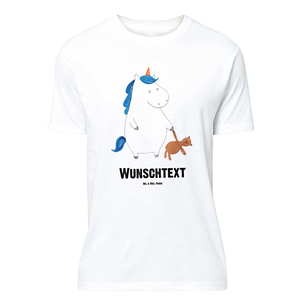 Personalised T-Shirt unicorn teddy Wunschtext, Bedrucken, T-Shirt Personalisiert, T-Shirt mit Aufruck, T-Shirt mit Namen, Einhorn Deko, Unicorn, Einhorn, Einhörner, Freundin, Singleleben, Single, Bett, Gute Nacht, schlafen, Träumen