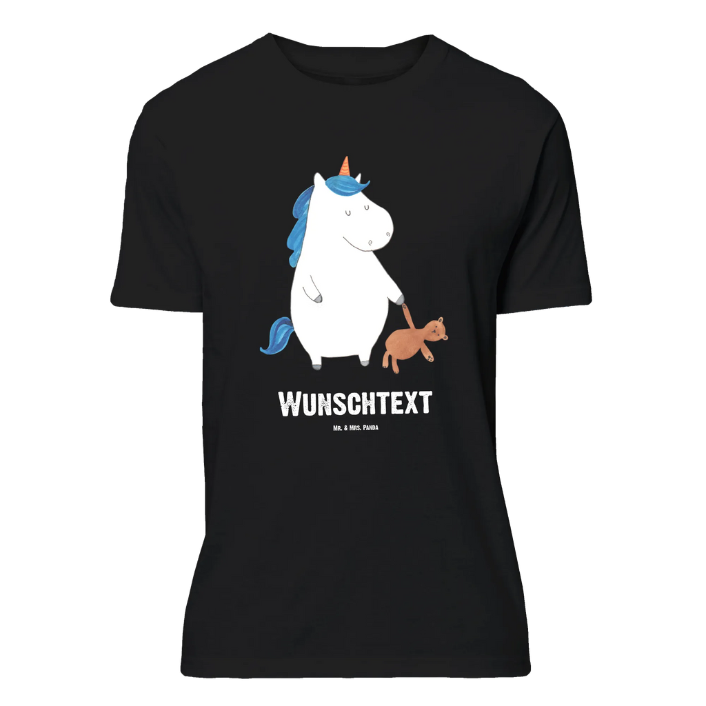 Personalised T-Shirt unicorn teddy Wunschtext, Bedrucken, T-Shirt Personalisiert, T-Shirt mit Aufruck, T-Shirt mit Namen, Einhorn Deko, Unicorn, Einhorn, Einhörner, Freundin, Singleleben, Single, Bett, Gute Nacht, schlafen, Träumen