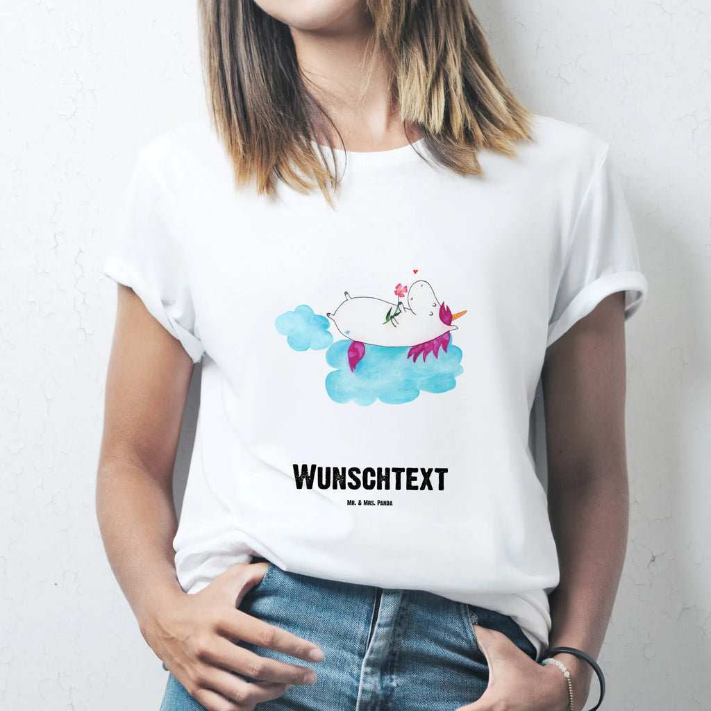 Personalised T-Shirt unicorn In love T-Shirt Personalisiert, T-Shirt mit Namen, Bedrucken, Wunschtext, T-Shirt mit Aufruck, Einhorn Deko, Einhorn, Einhörner, Unicorn, Liebe, Freundin, Wolke, Liebesbeweis, Verliebt