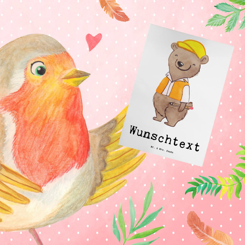 Personalised greetings card civil engineer Heart gift, gift idea, best, farewell gift, passing exam, anniversary, retirement, promotion, job start, sayings, funny, profession