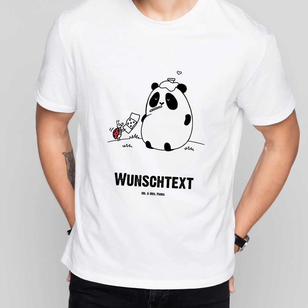 Personalised T-Shirt Panda Get well soon T-Shirt mit Namen, T-Shirt Personalisiert, T-Shirt mit Aufruck