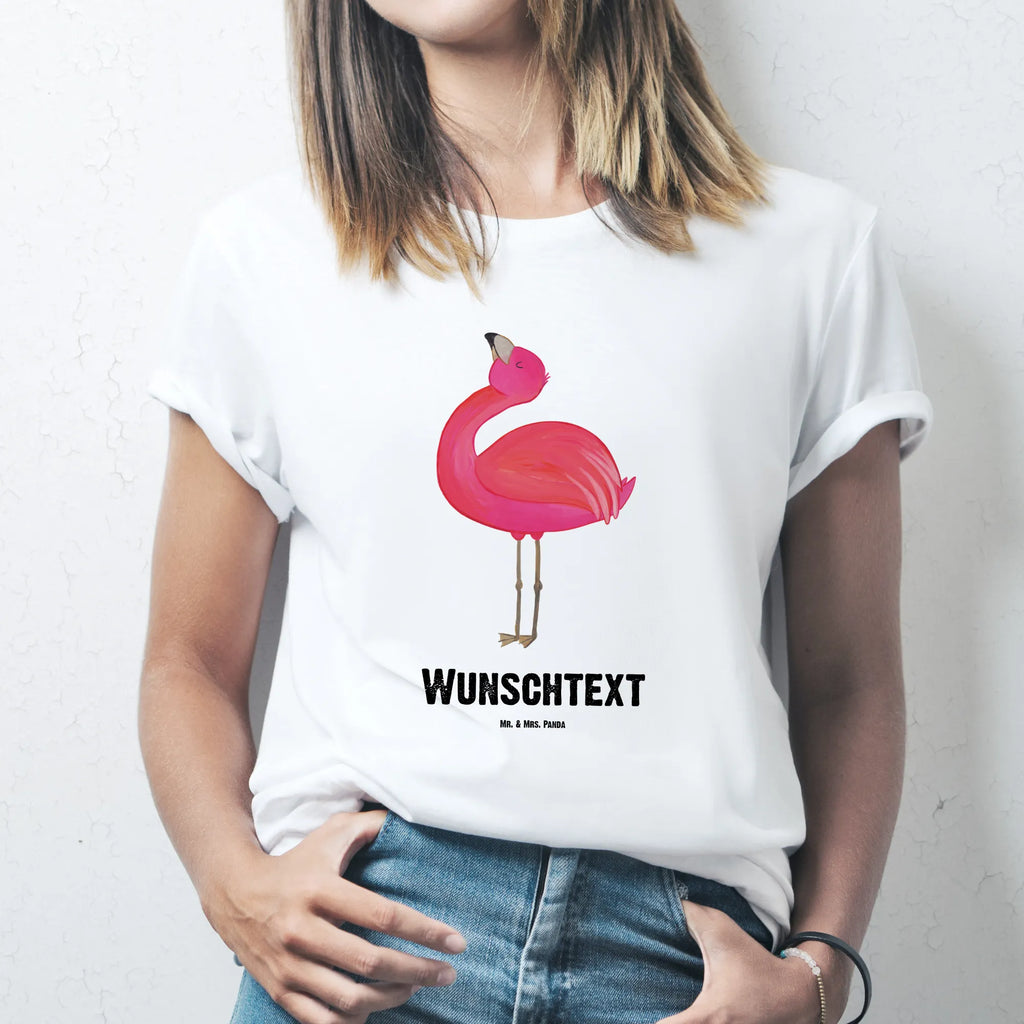 Rozmiar L Personalizowana koszulka Flamingo Duma T-Shirt Personalisiert, Bedrucken, T-Shirt mit Aufruck, Wunschtext, T-Shirt mit Namen, Flamingo, Schwester, Selbstakzeptanz, Beste Freundin, Tochter, Mama, Freude, Freundin, Stolz, Selbstliebe