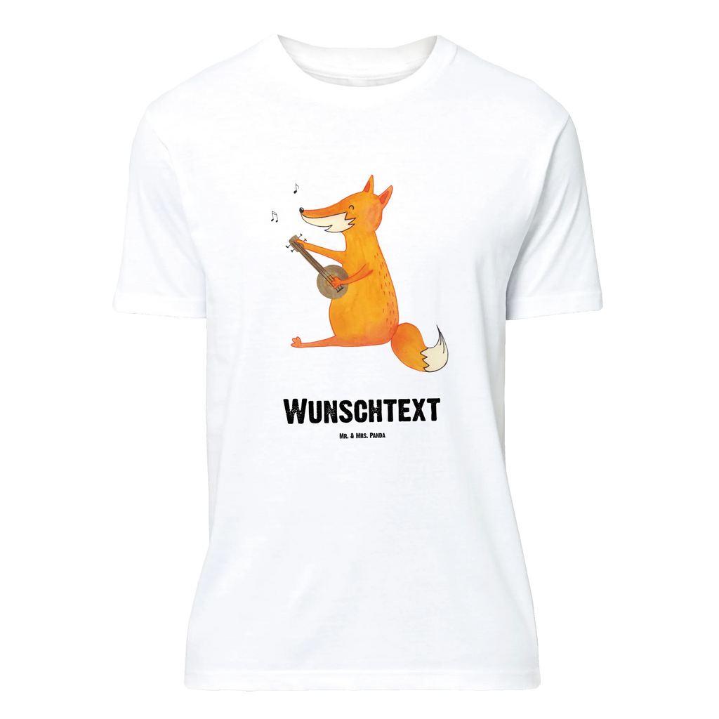 Personalisiertes T-Shirt Fuchs Gitarre Wunschtext, T-Shirt Personalisiert, Männer, T-Shirt mit Aufruck, T-Shirt mit Namen, Bedrucken, Frauen, Fuchs, Füchse, Gitarre, Musikerin, Musik Spruch, Geschenk Musiker, Sängerin, Sänger
