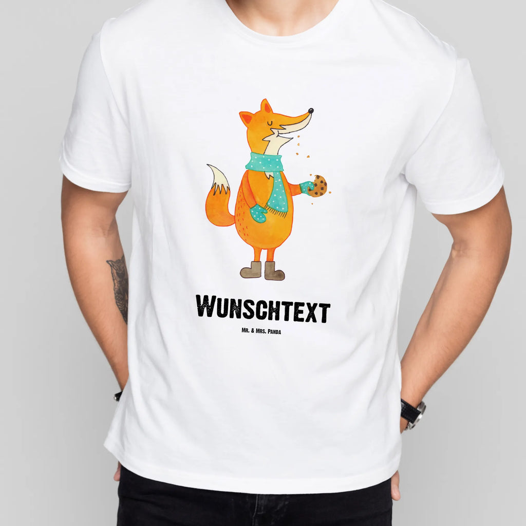 Personalisiertes T-Shirt Fuchs Keks Wunschtext, T-Shirt mit Aufruck, T-Shirt mit Namen, T-Shirt Personalisiert, Bedrucken, Fuchs, Kekse, Küche Deko, Winter, Weihnachtszeit, Backen Spruch, Plätzchen, Füchse, Liebe