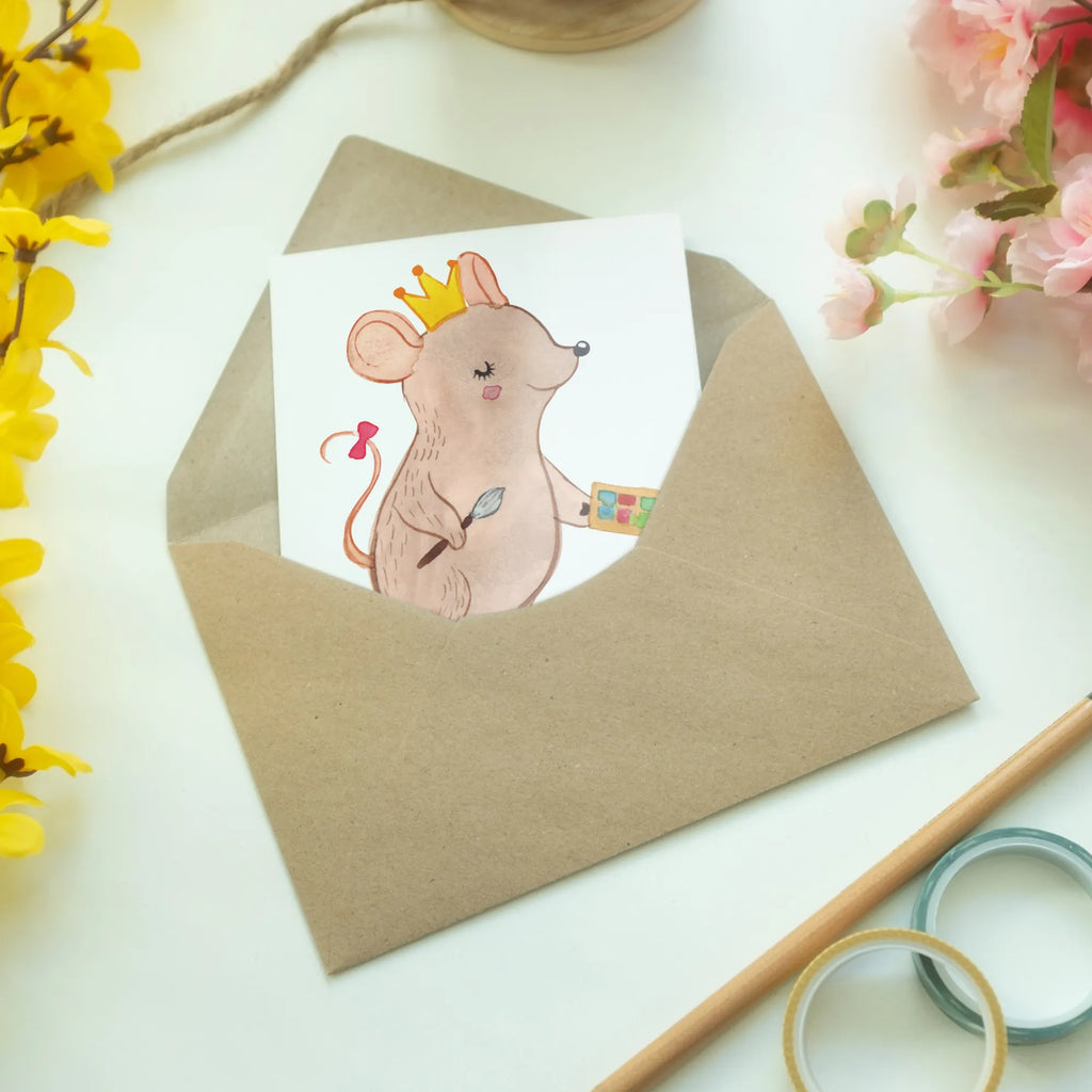 Personalisierte Grußkarte Make Up Artist mit Herz Grußkarte als Geldgeschenk, Grußkarte selbst gestalten, Personalisierte Glückwunschkarte, Personalisiertere Klappkarte, Grußkarten personalisiert, Personalisierte Grußkarte, Personalisierte Einladungskarte, Grußkarte selber drucken, Personalisierte Hochzeitskarte, Grußkarte mit Namen, Personalisierte Geburtstagskarte, Grußkarte mit persönlichen Nachrichten, Personalisierte Karte, Beruf, Ausbildung, Jubiläum, Abschied, Rente, Kollege, Kollegin, Geschenk, Schenken, Arbeitskollege, Mitarbeiter, Firma, Danke, Dankeschön, Make Up Artist, Beauty Salon, Kosmetiker, Eröffnung, Maskenbildner, Visagist, Kosmetikstudio