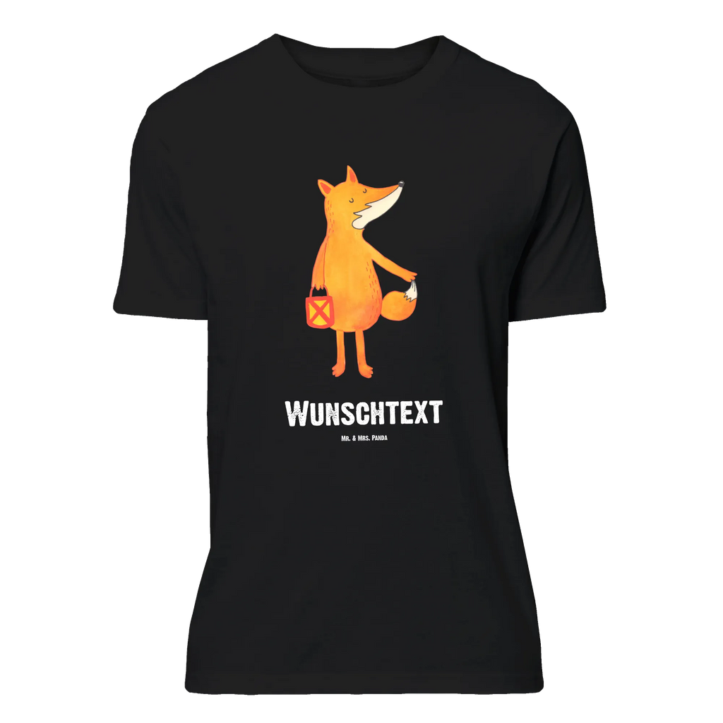 Personalisiertes T-Shirt Fuchs Laterne T-Shirt mit Namen, Bedrucken, T-Shirt mit Aufruck, Wunschtext, T-Shirt Personalisiert, Fuchs, Liebeskummer Spruch, Spruch Trösten, Laternenumzug, Füchse, Aufmuntern, Laterne, Cäsar Otto Hugo Flaischlen, Sankt Martin