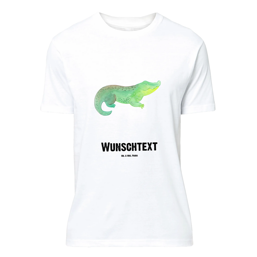 Personalisiertes T-Shirt Krokodil Wunschtext, T-Shirt mit Namen, Bedrucken, T-Shirt Personalisiert, T-Shirt mit Aufruck, Meer, Urlaub, Meerestiere, Lieblingsmensch, Reiselust, Krokodile, Freundin, Abenteuerlust, Verrückt sein, Beste Freundin, Spontan sein, Krokodil