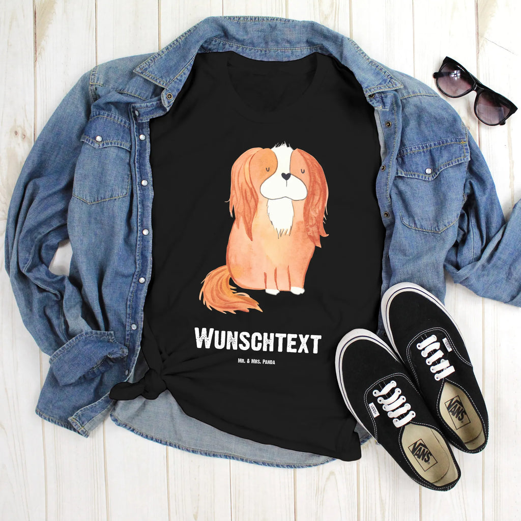 Rozmiar L Personalizowana koszulka pies Cavalier King Charles Spaniel T-Shirt mit Aufruck, T-Shirt Personalisiert, T-Shirt mit Namen, Wunschtext, Bedrucken, Hundemotiv, Hund, Haustier, Tierliebhaber, Sprüche, Hunderasse, Hundebesitzer, Schönster Hund, Spaniel, Cockerspaniel, Cavalier King Charles Spaniel, Spruch