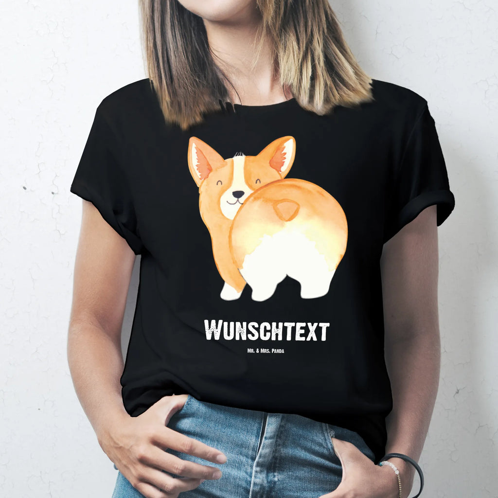 Personalised T-Shirt corgi buttocks Wunschtext, T-Shirt mit Namen, T-Shirt Personalisiert, T-Shirt mit Aufruck, Bedrucken, Hundemotiv, Hund, Haustier, Tierliebhaber, Sprüche, Hunderasse, Hundebesitzer, Motivation, Selbstliebe, Spruch, Hundeliebe, Corgie