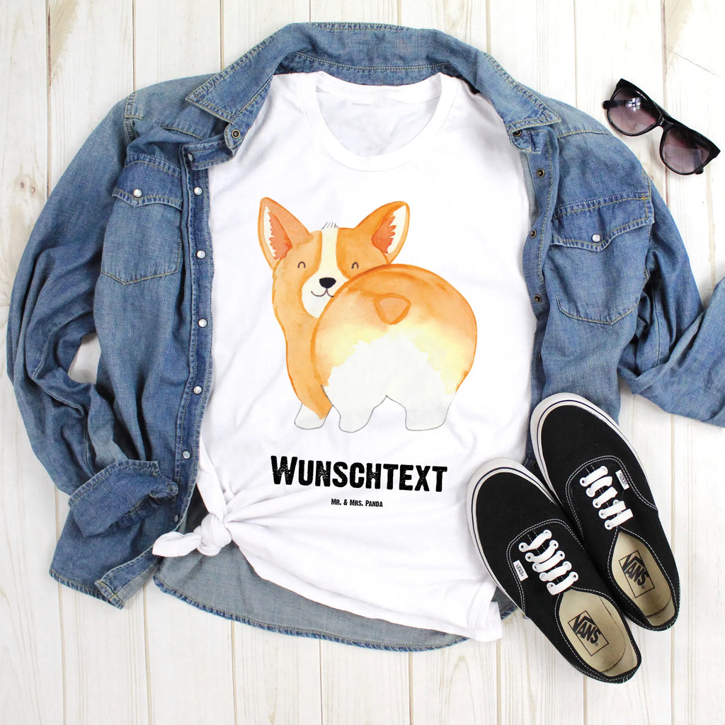 Personalised T-Shirt corgi buttocks Wunschtext, T-Shirt mit Namen, T-Shirt Personalisiert, T-Shirt mit Aufruck, Bedrucken, Hundemotiv, Hund, Haustier, Tierliebhaber, Sprüche, Hunderasse, Hundebesitzer, Motivation, Selbstliebe, Spruch, Hundeliebe, Corgie