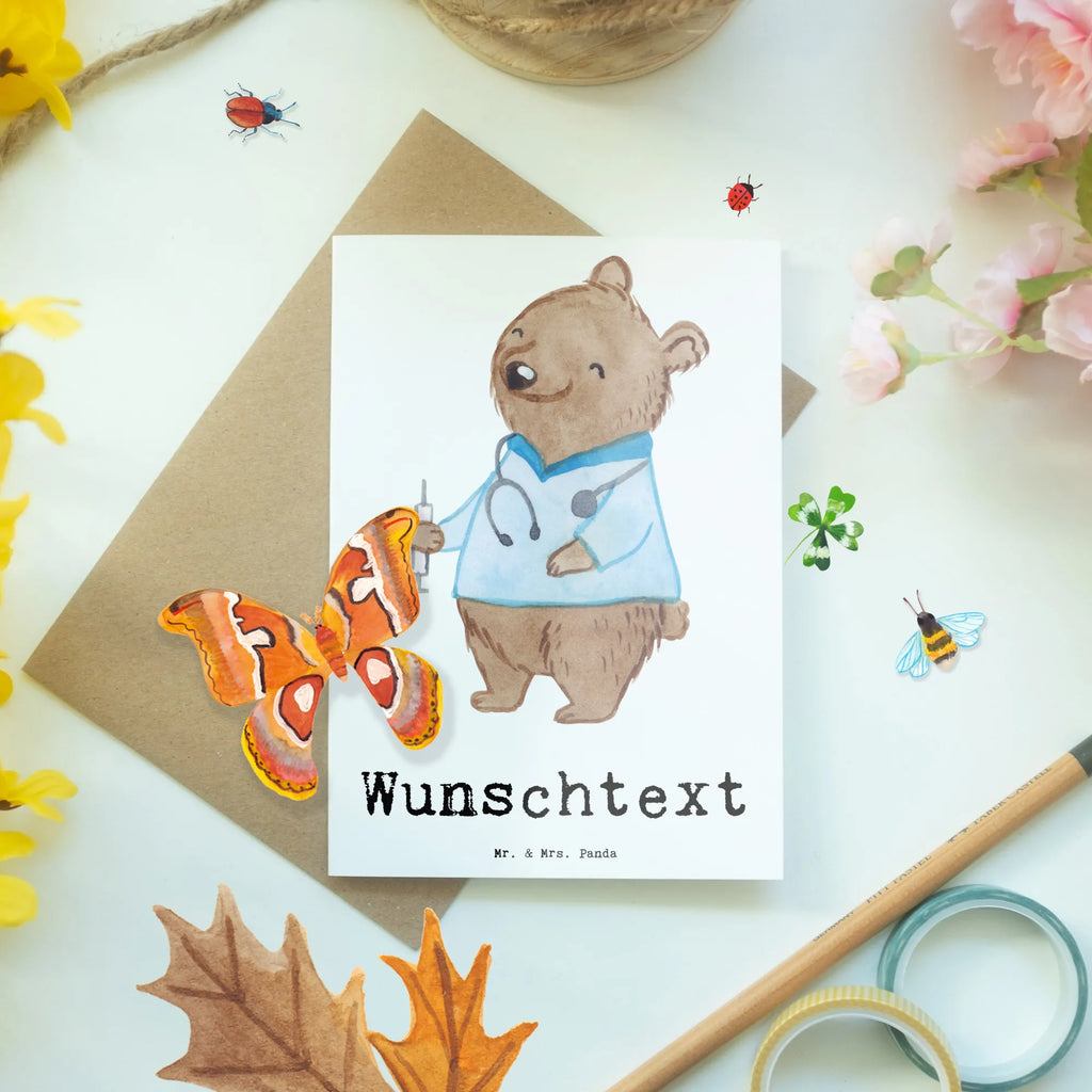 Personalised greetings card anesthesiologist Heart gift, gift idea, best, farewell gift, passing exam, anniversary, retirement, promotion, job start, sayings, funny, profession