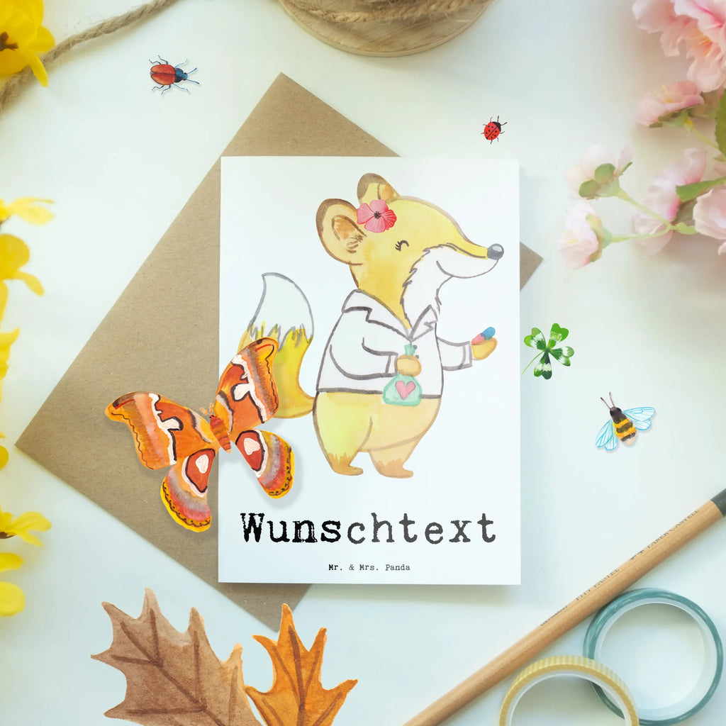 Personalised greetings card Pharmacist Heart gift, gift idea, best, farewell gift, passing exam, anniversary, retirement, promotion, job start, sayings, funny, profession