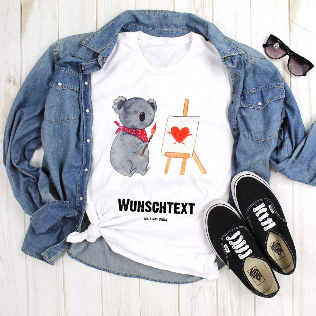 Rozmiar L Personalizowana koszulka koala artysta T-Shirt mit Namen, T-Shirt mit Aufruck, T-Shirt Personalisiert, Koalabär, Koala, Künstler, Liebensbeweis, Zeichnen, Gefühle, Liebe, Liebesgeschenk