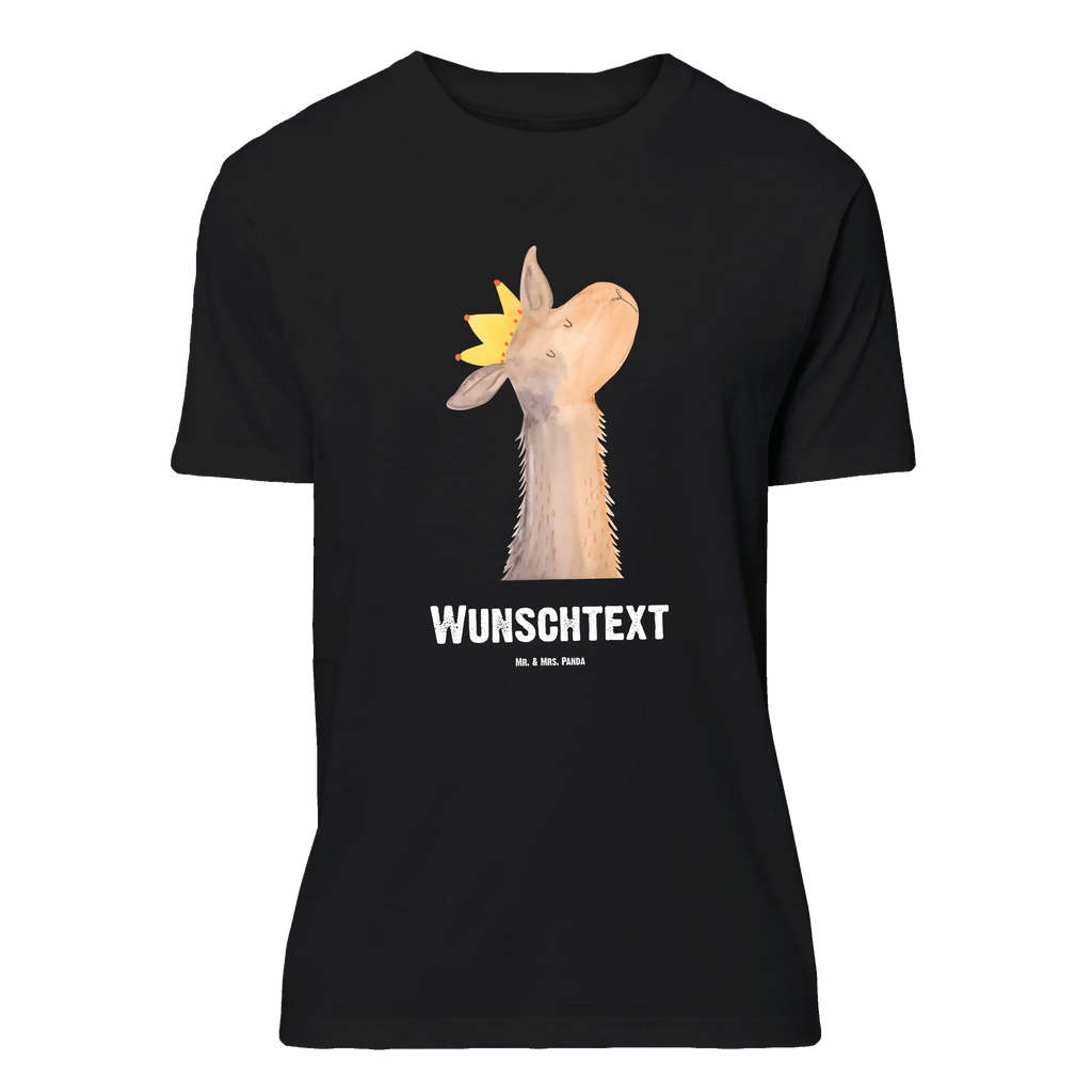 Personalisiertes T-Shirt Lamakopf König T-Shirt mit Namen, T-Shirt Personalisiert, T-Shirt mit Aufruck, Bedrucken, Wunschtext, Alpaka, Lama, Abitur, König, Chef, Lamas, Vorgesetzter, Königin, Kollegin, Büro Kollege, Abi, Papa, Mama, Freundin