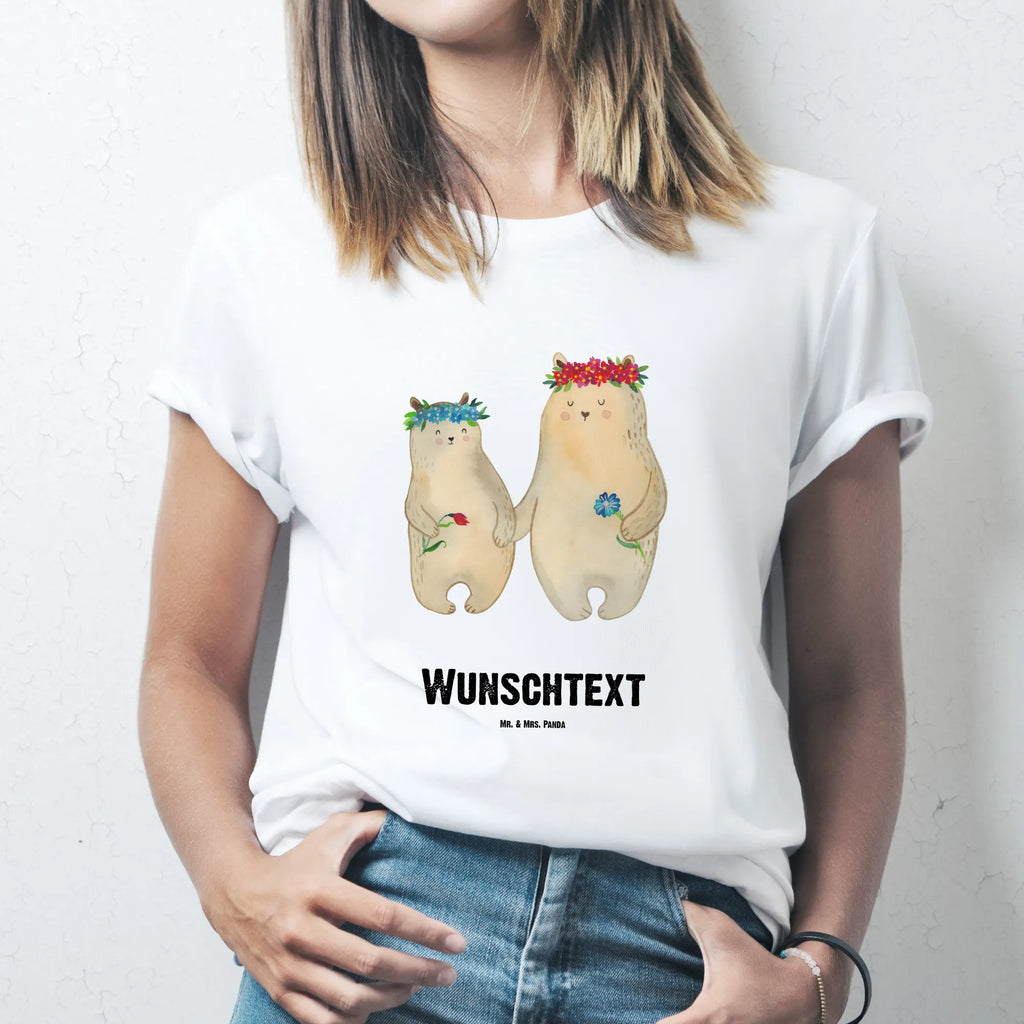 Rozmiar L Personalizowana koszulka Niedźwiedzie z wianuszkiem T-Shirt mit Aufruck, T-Shirt mit Namen, T-Shirt Personalisiert, Frauen, Männer, Familie, Vatertag, Muttertag, Bruder, Schwester, Mama, Papa, Oma, Opa, Vorbild, Kind, Bär, Mutti, Töchter, Geschenk Mama. Muttertag, Lieblingsmensch, Mami, weltbeste Mama, beste Mutter, Mutter, Lieblingsmama, Family, Bären, Kinder, Tochter