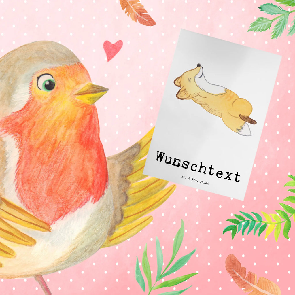 Personalised greetings card Fox crunches Gift, sport, hobby, giving, thank you, award, profit, athlete, Crunches, crunches, gym, fitness