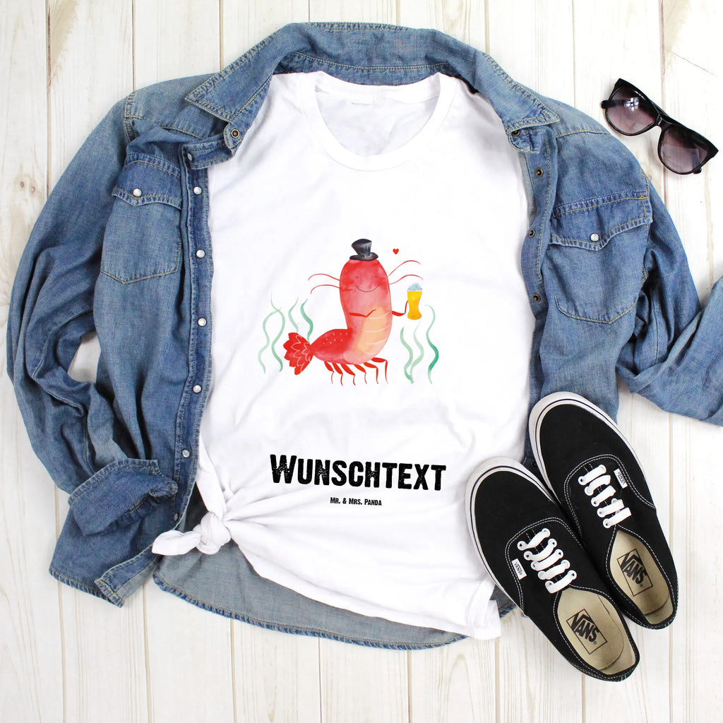 Personalised T-Shirt lobster Wheat T-Shirt Personalisiert, T-Shirt mit Namen, Wunschtext, T-Shirt mit Aufruck, Bedrucken, Meer, Urlaub, Meerestiere, Gasthaus, Männerhaushalt, Garnele, Bier, Junggeselle, Kochen, Wirtschaft, Junggesellin, Garnelen, Bierliebhaber, Kneipe