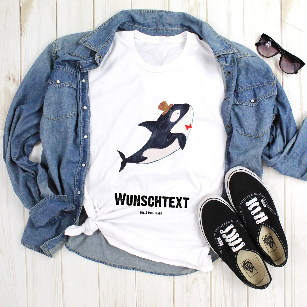 Rozmiar L Personalizowana koszulka Orka cylinder T-Shirt mit Aufruck, Wunschtext, Bedrucken, T-Shirt mit Namen, T-Shirt Personalisiert, Meer, Urlaub, Meerestiere, Konfetti, Orca, Glitzer, Geburtstag, Fest, Glitter, Glückwunsch, Fete, Narwal, Feier